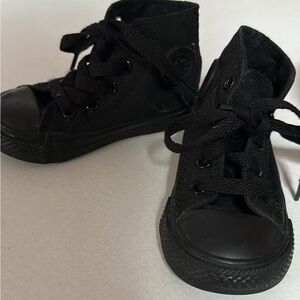 Converse Kids Black High-Top Sneakers